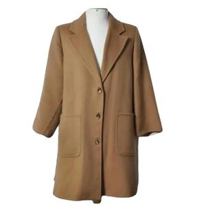 Max Mara Cashmere/Wool coat in Camel/ Tan color - Sz 2